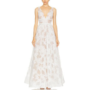 Bronx And Banco 'Lily' White Gown Size M